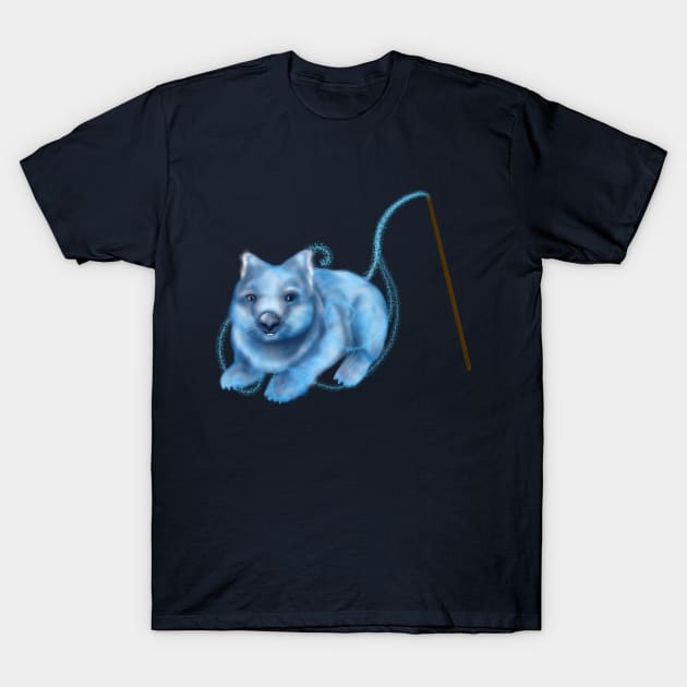 Magical Familiar Wombat T-Shirt by KataMartArt